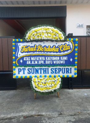 Papan Bunga Duka di Kao Utara